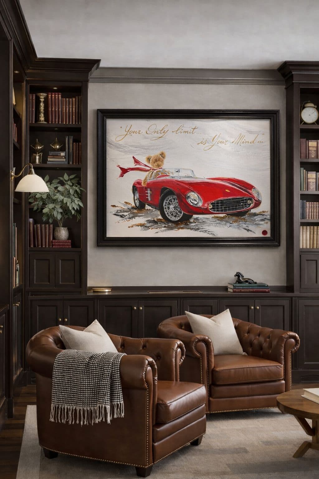 Nanou Herman painting in luxury interior