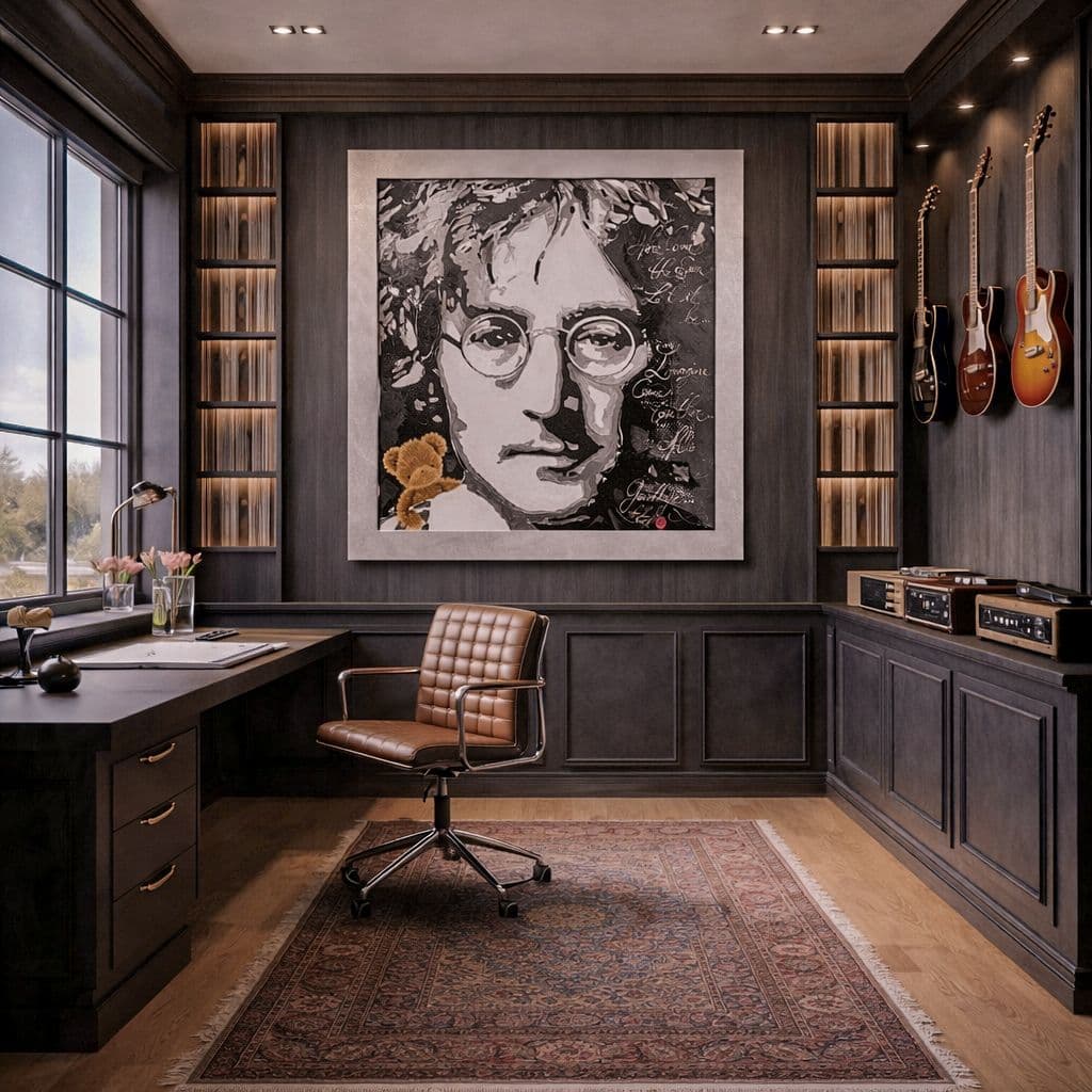 Artwork in music room